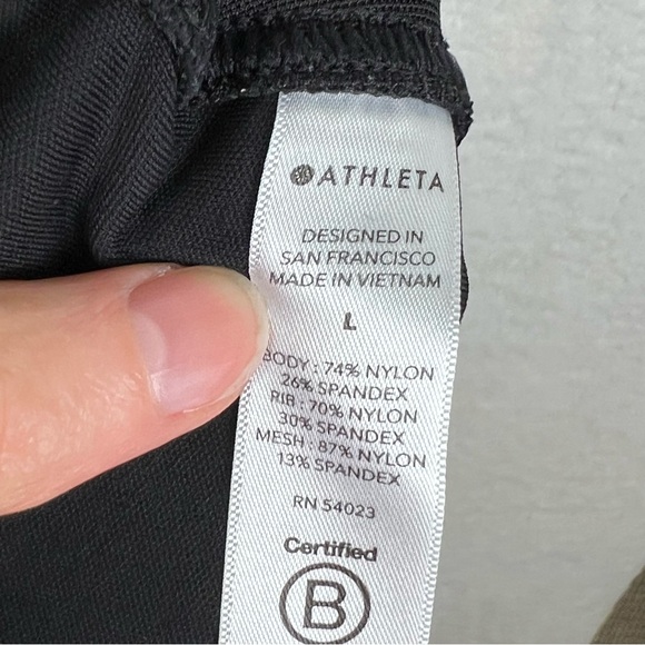 Athleta Venice High Rise Jogger Black Sz L Casual Travel Comfy Pullon - Picture 11 of 15